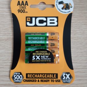 JCB AAA 900mAh (pack of 4)